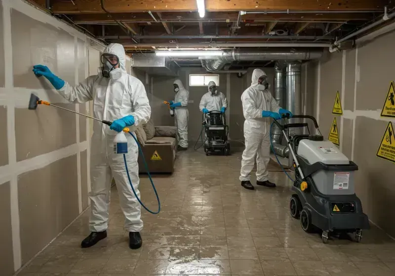 Basement Moisture Removal and Structural Drying process in Esmeralda County, NV